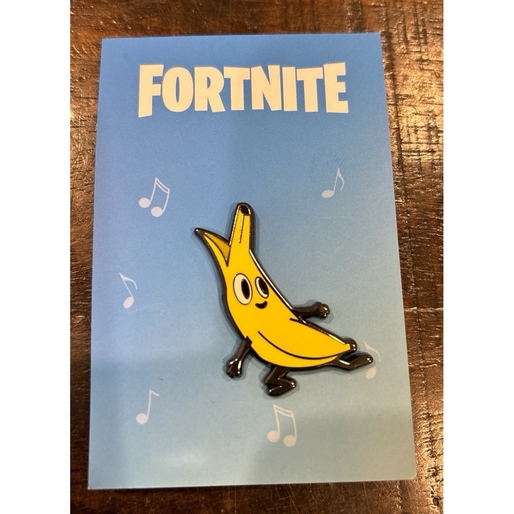 Fortnite Banana Man Peely Pin - NEW -‎ RARE 2019 Epic Games Event Exclusive